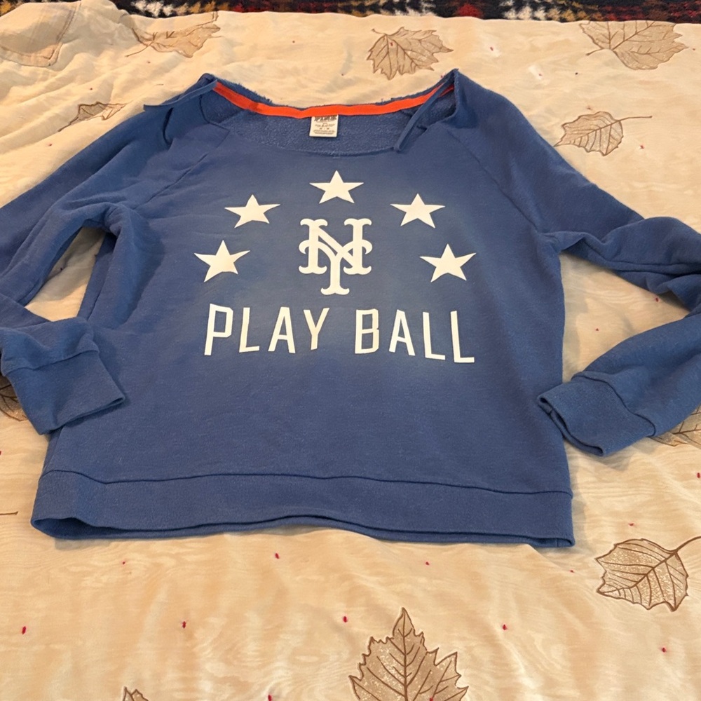 Women’s NY Blue Play Ball Sweatshirt